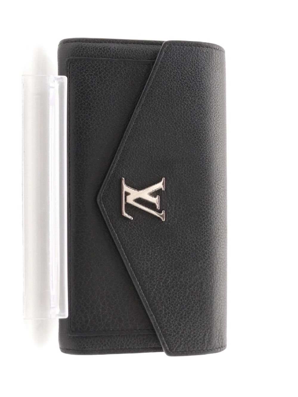 Louis Vuitton My Lockme Black Leather Long Wallet